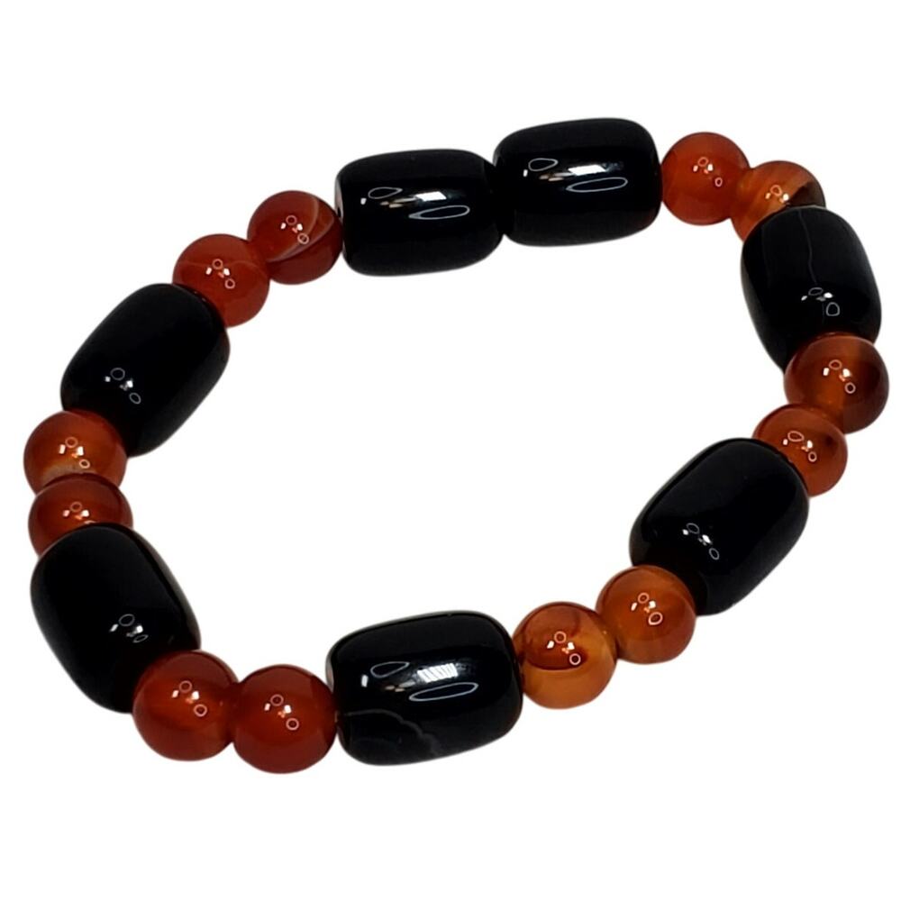 Stone Beaded Stretch Bracelet
